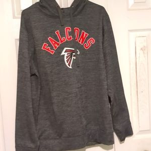Hoodie size large gray and red